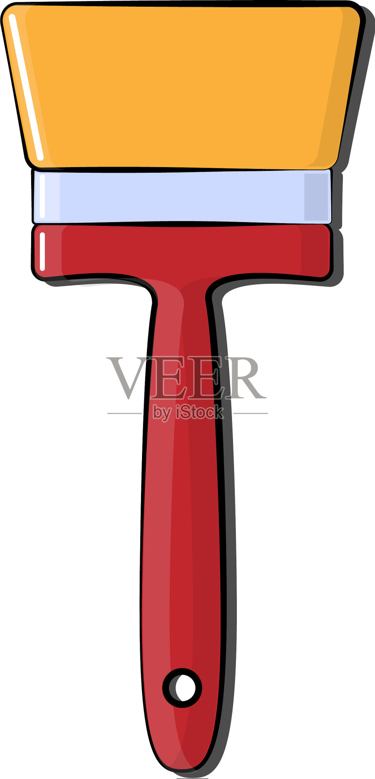 建筑上有红色和黄色的标志设计元素图片