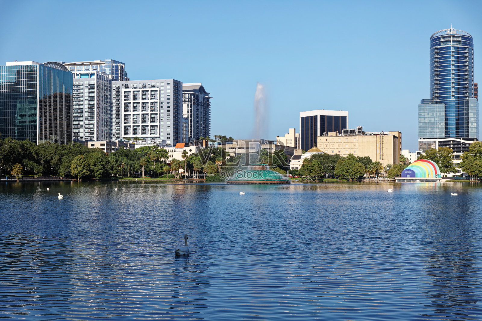 佛罗里达奥兰多市区天际线照片摄影图片