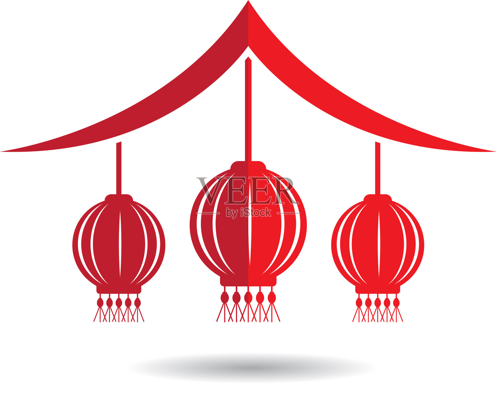 灯笼象征设计元素图片