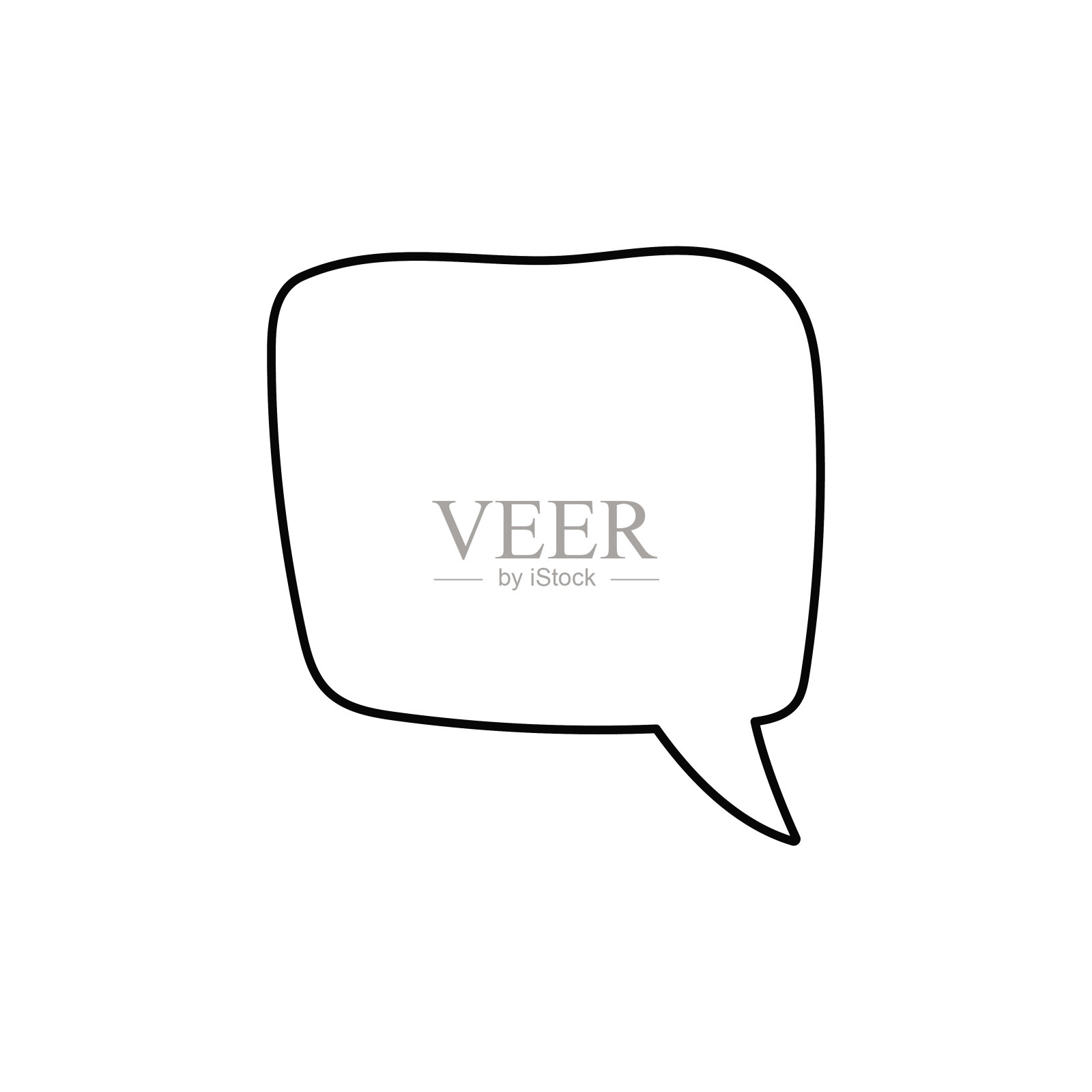 演讲泡沫。引用图标矢量。聊天消息泡沫。空白怀旧空漫画泡沫。贴纸。对话框的气球。矢量插图。插画图片素材