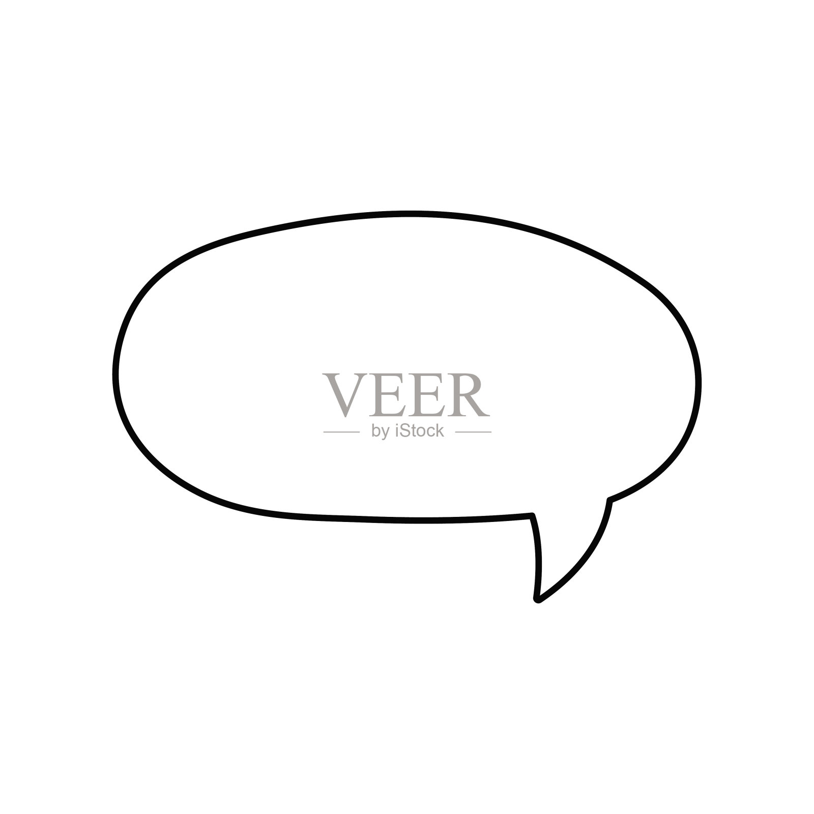 演讲泡沫。引用图标矢量。聊天消息泡沫。空白怀旧空漫画泡沫。贴纸。对话框的气球。矢量插图。插画图片素材