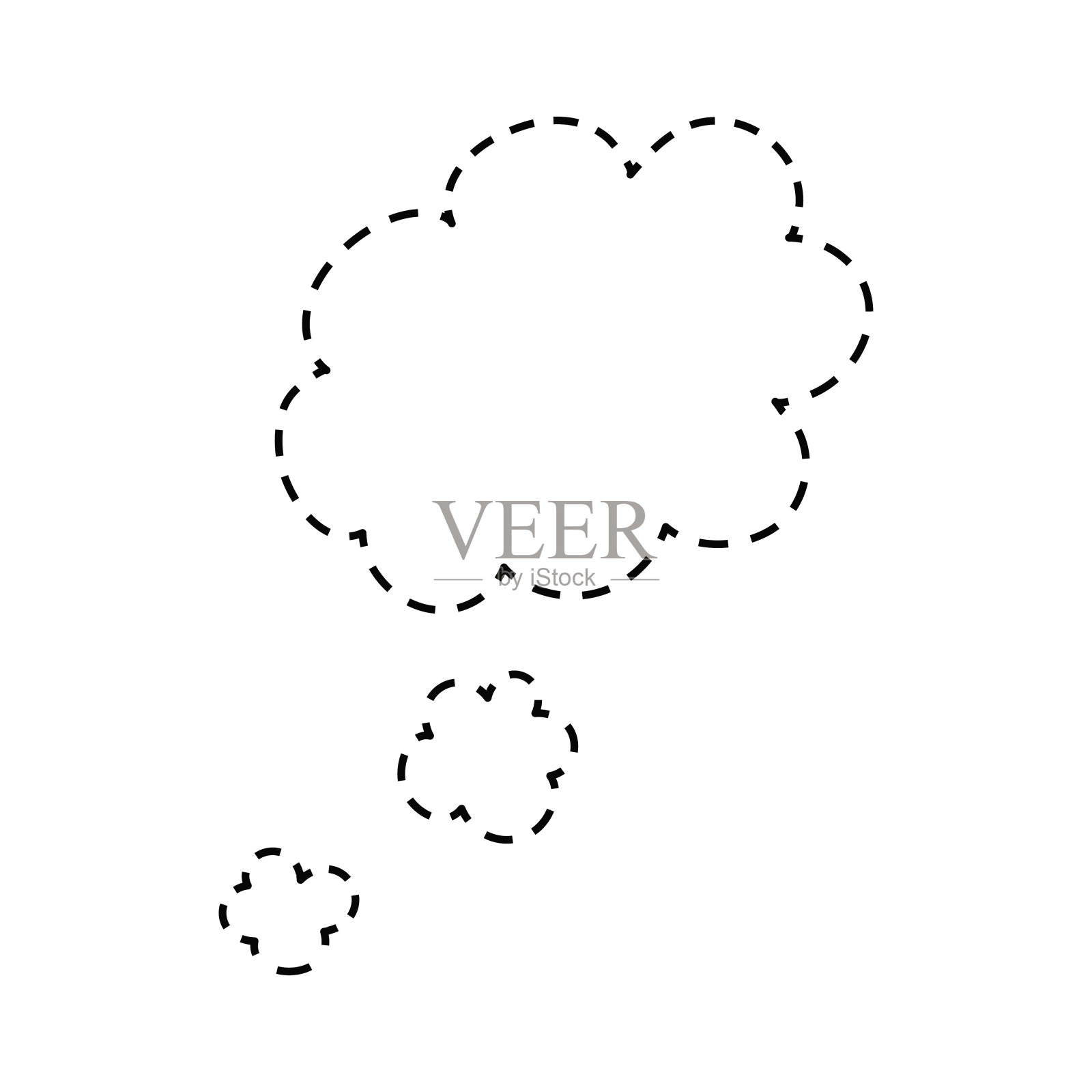 演讲泡沫。引用图标矢量。聊天消息泡沫。空白怀旧空漫画泡沫。贴纸。对话框的气球。矢量插图。插画图片素材