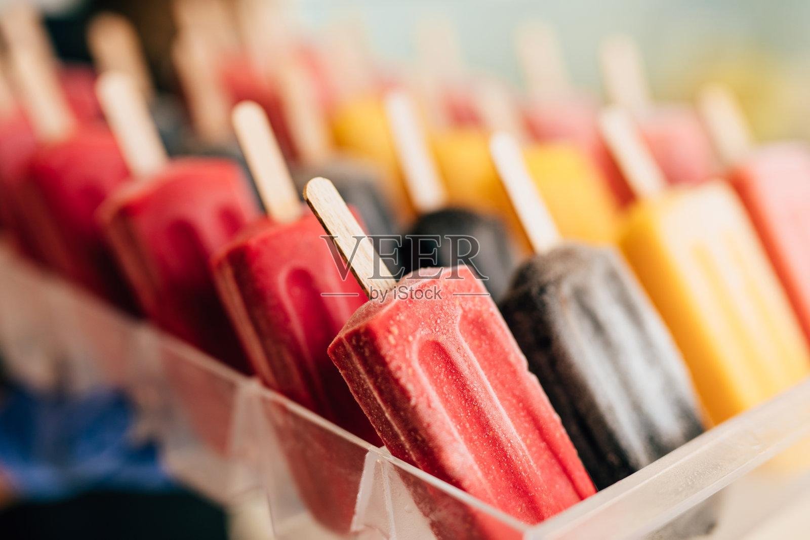 彩色冰淇淋棒照片摄影图片