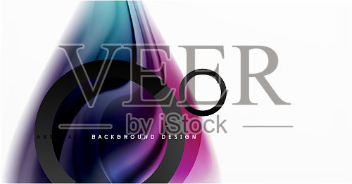 摘要背景流体混合梯度液体插画图片素材