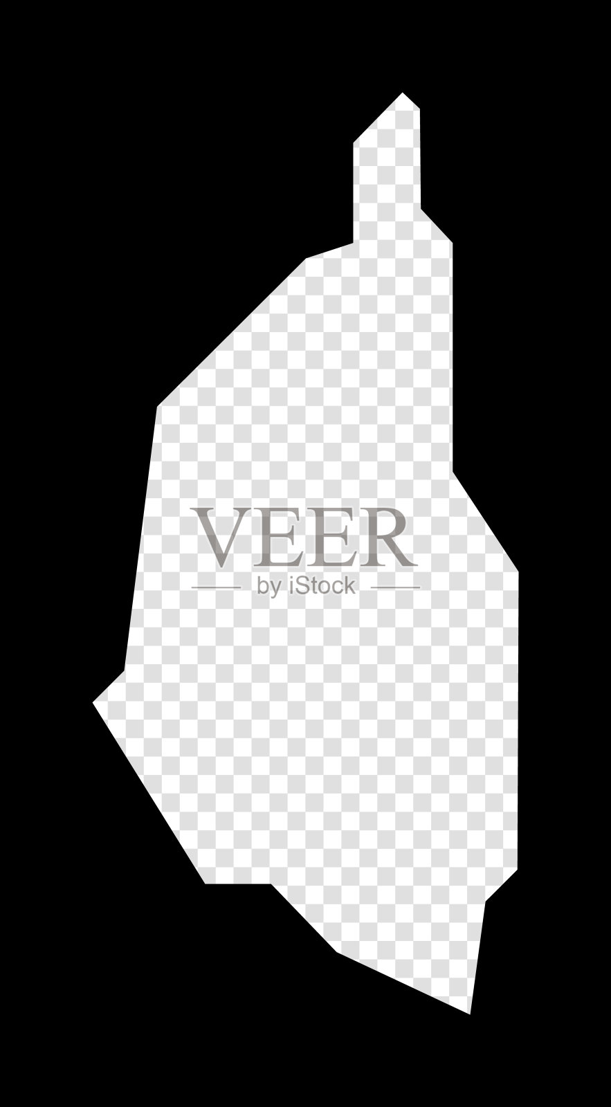 卡帕斯岛的模板地图。插画图片素材