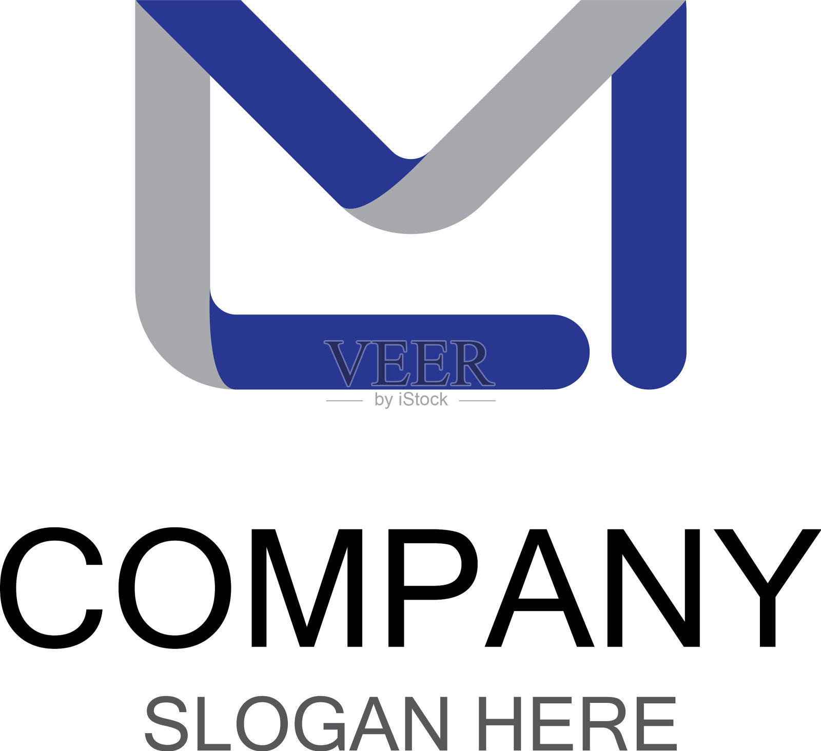 字母m符号设计插画图片素材