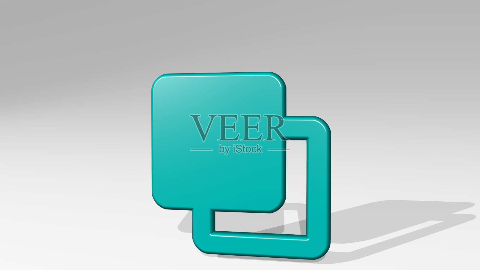 探路者合并由一个闪亮的金属雕塑的3D插图与灯光背景上的阴影。图标和概念照片摄影图片