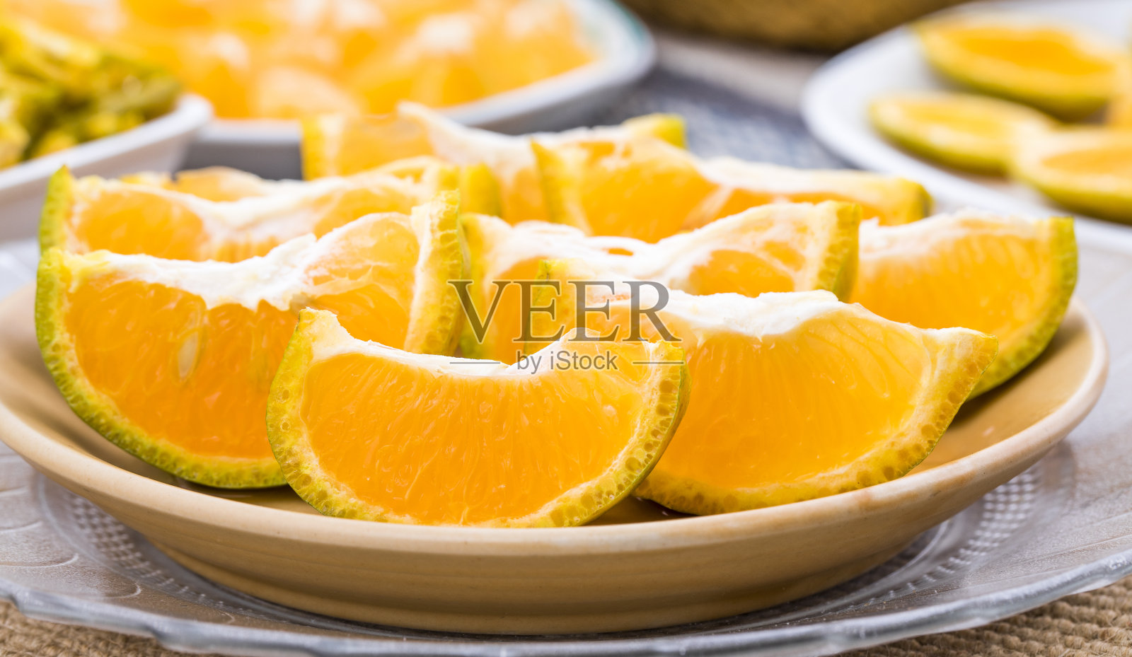 橙色水果片照片摄影图片
