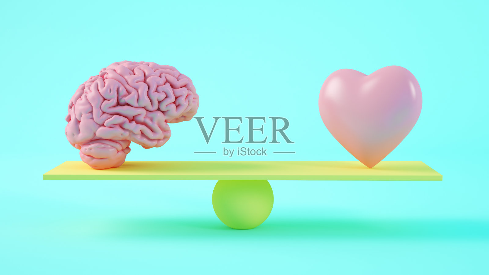 大脑和心脏照片摄影图片