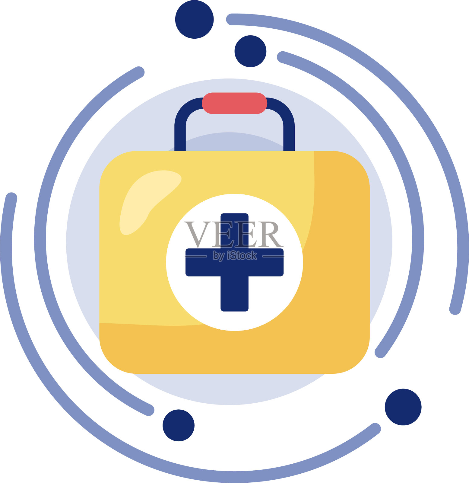 医疗包详细样式图标设计元素图片