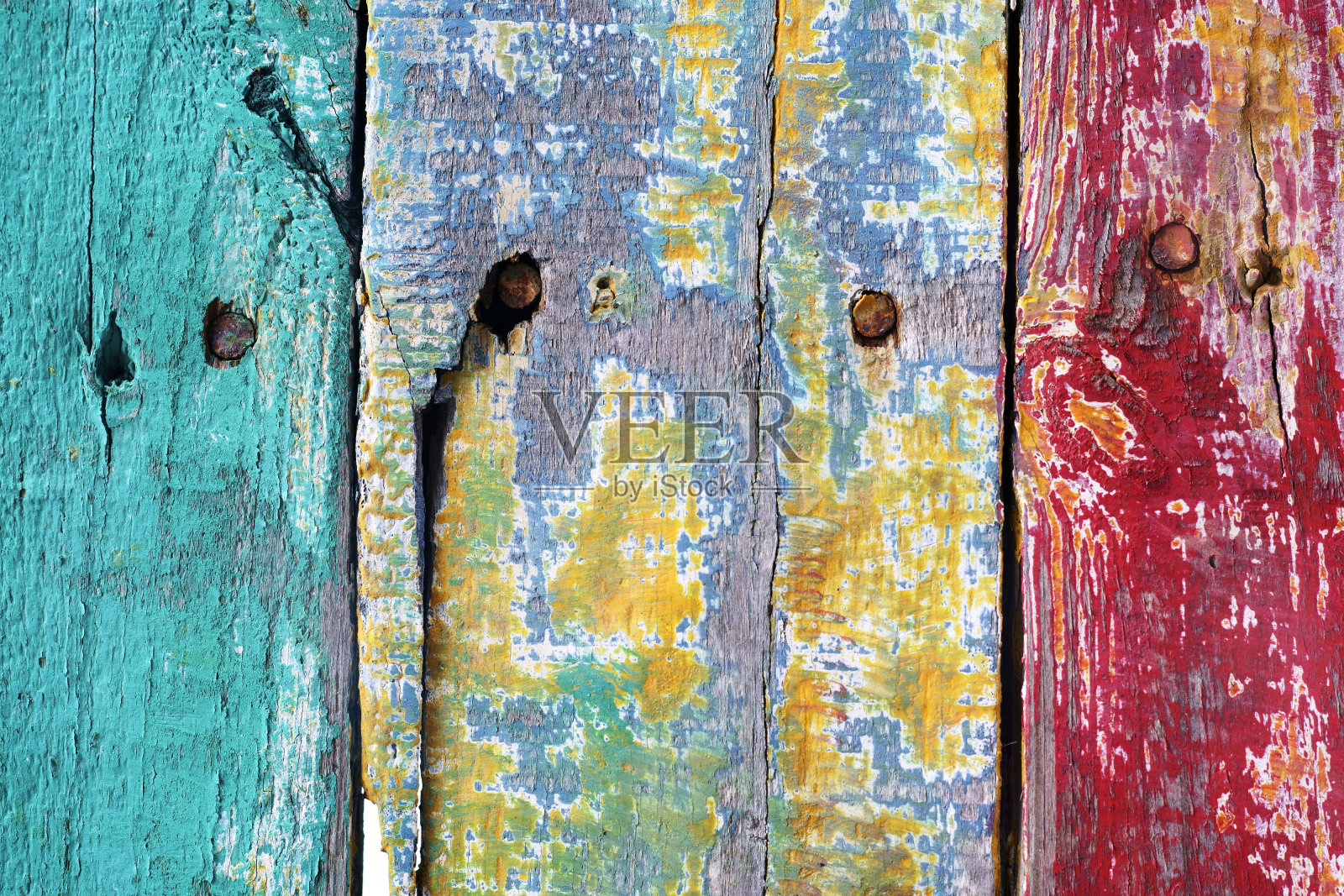 垃圾乡村风化的彩色木面板照片摄影图片