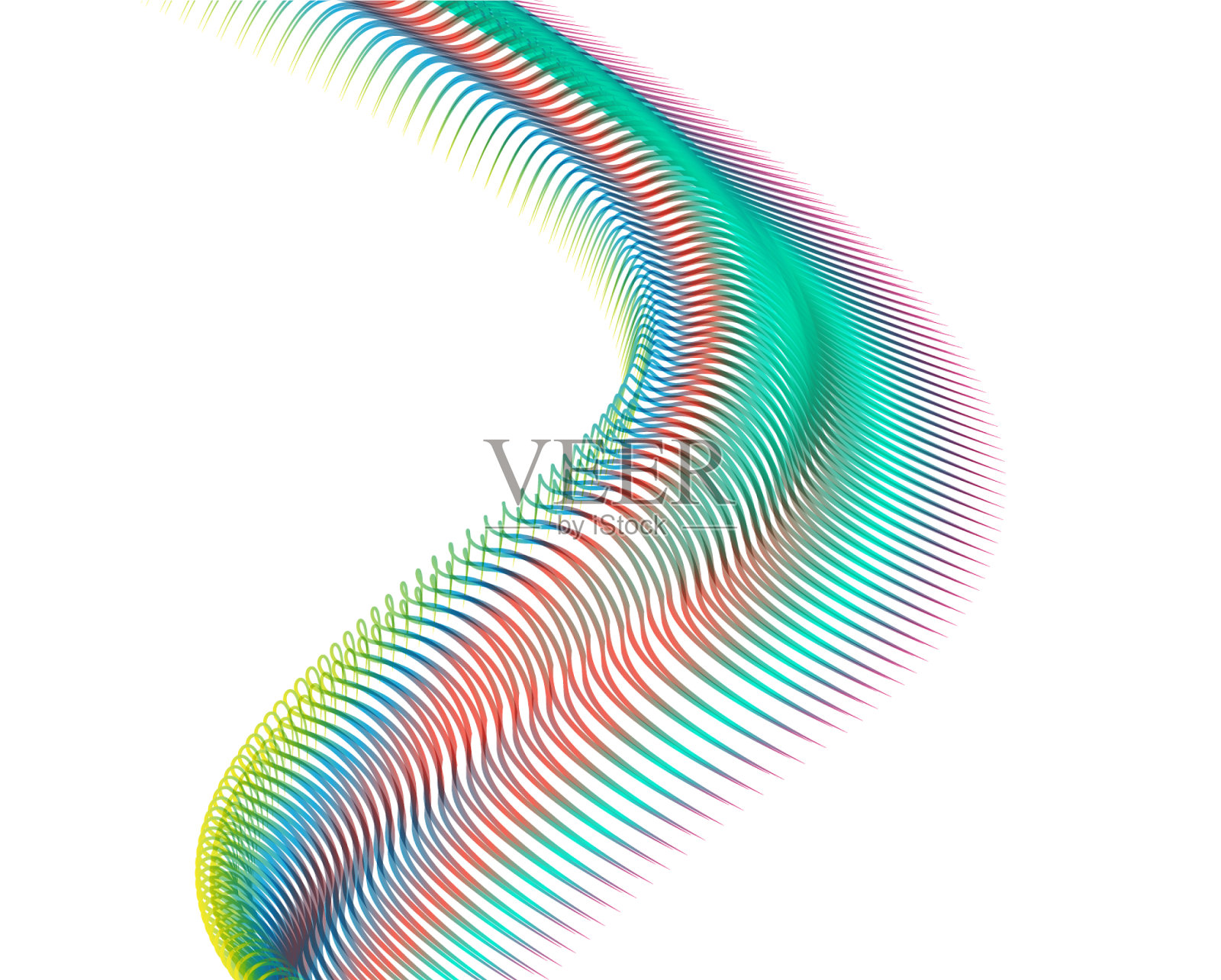 摘要背景混合波线设计插画图片素材