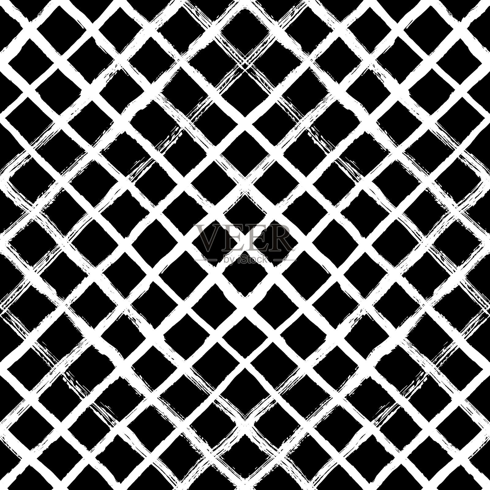 无缝笔触图案插画图片素材