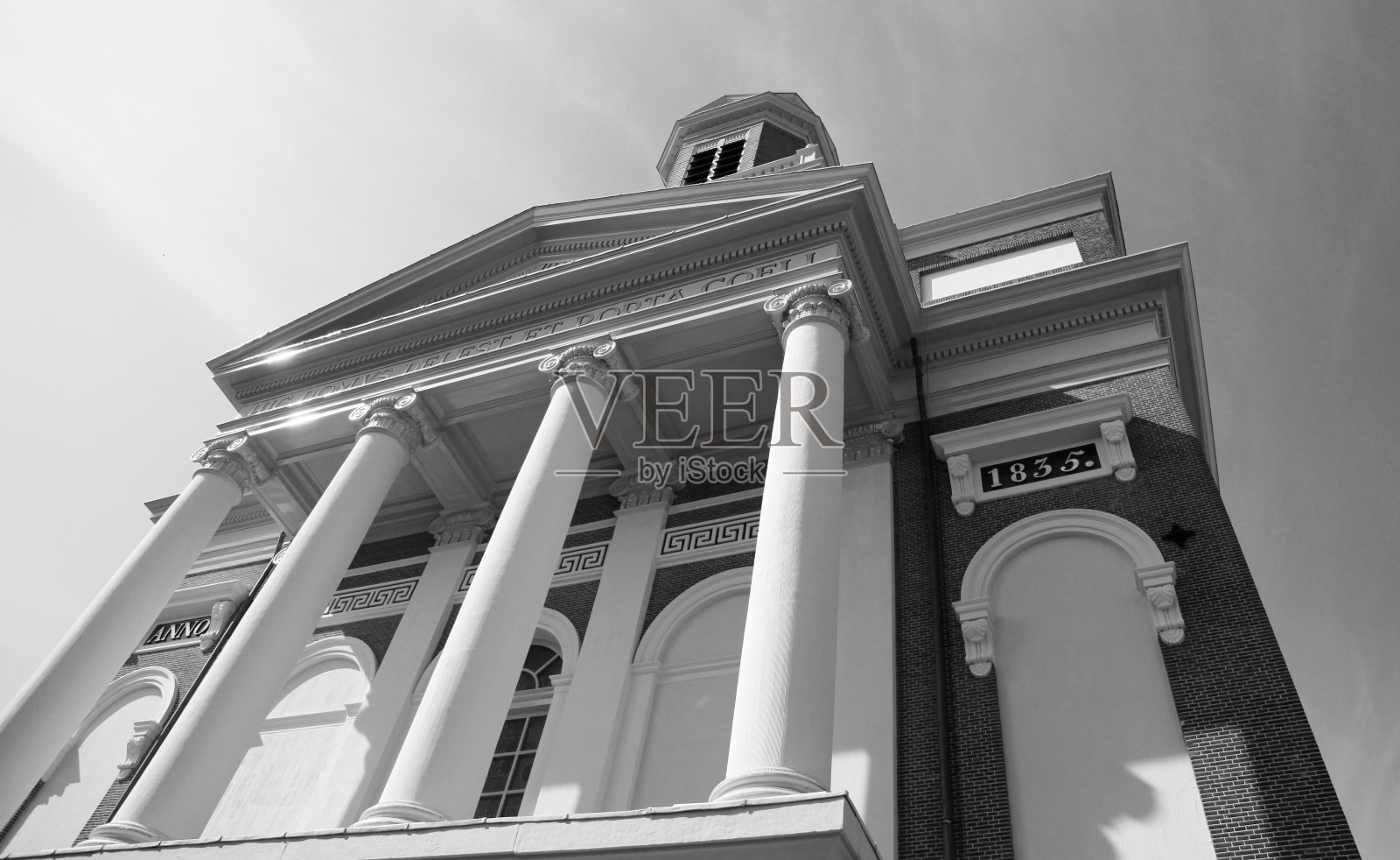 莱顿19世纪教堂照片摄影图片