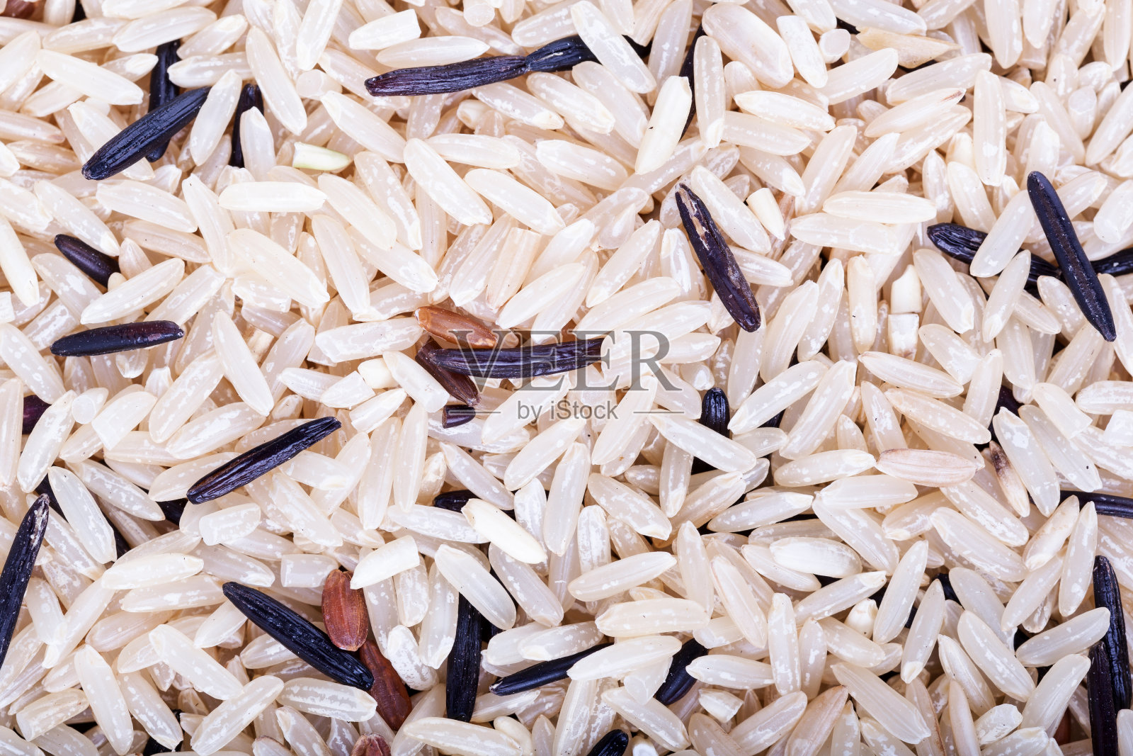 野生和混合大米背景照片摄影图片