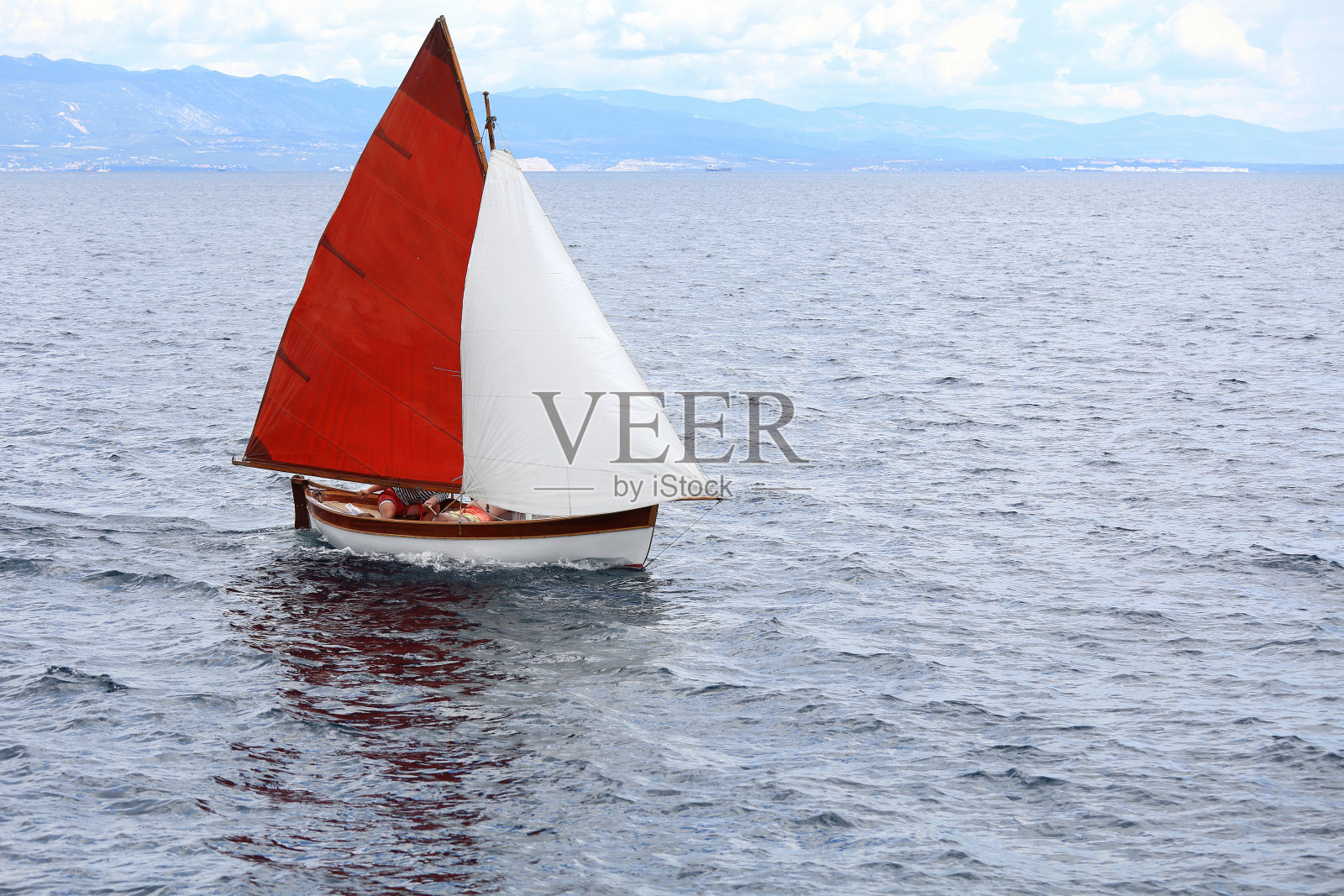 经典的木制帆船照片摄影图片