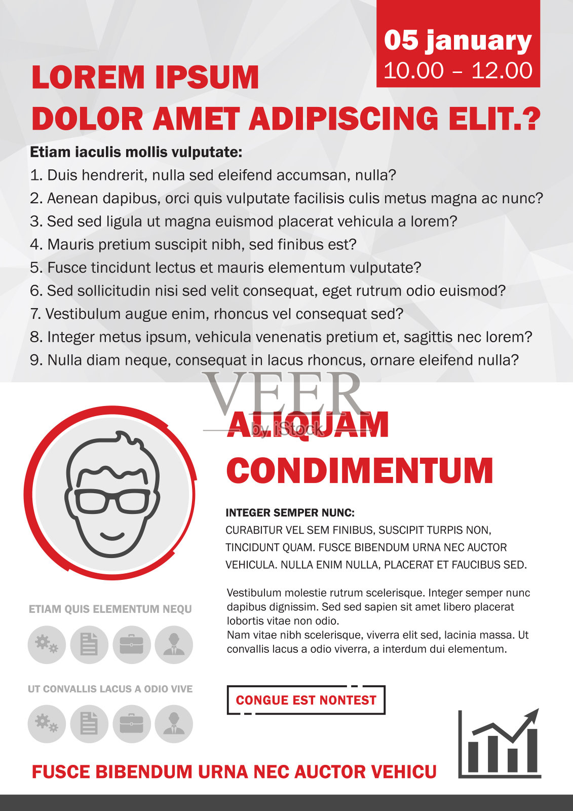 模板布局设计的商业传单，海报，年度报告，传单或杂志封面设计模板素材