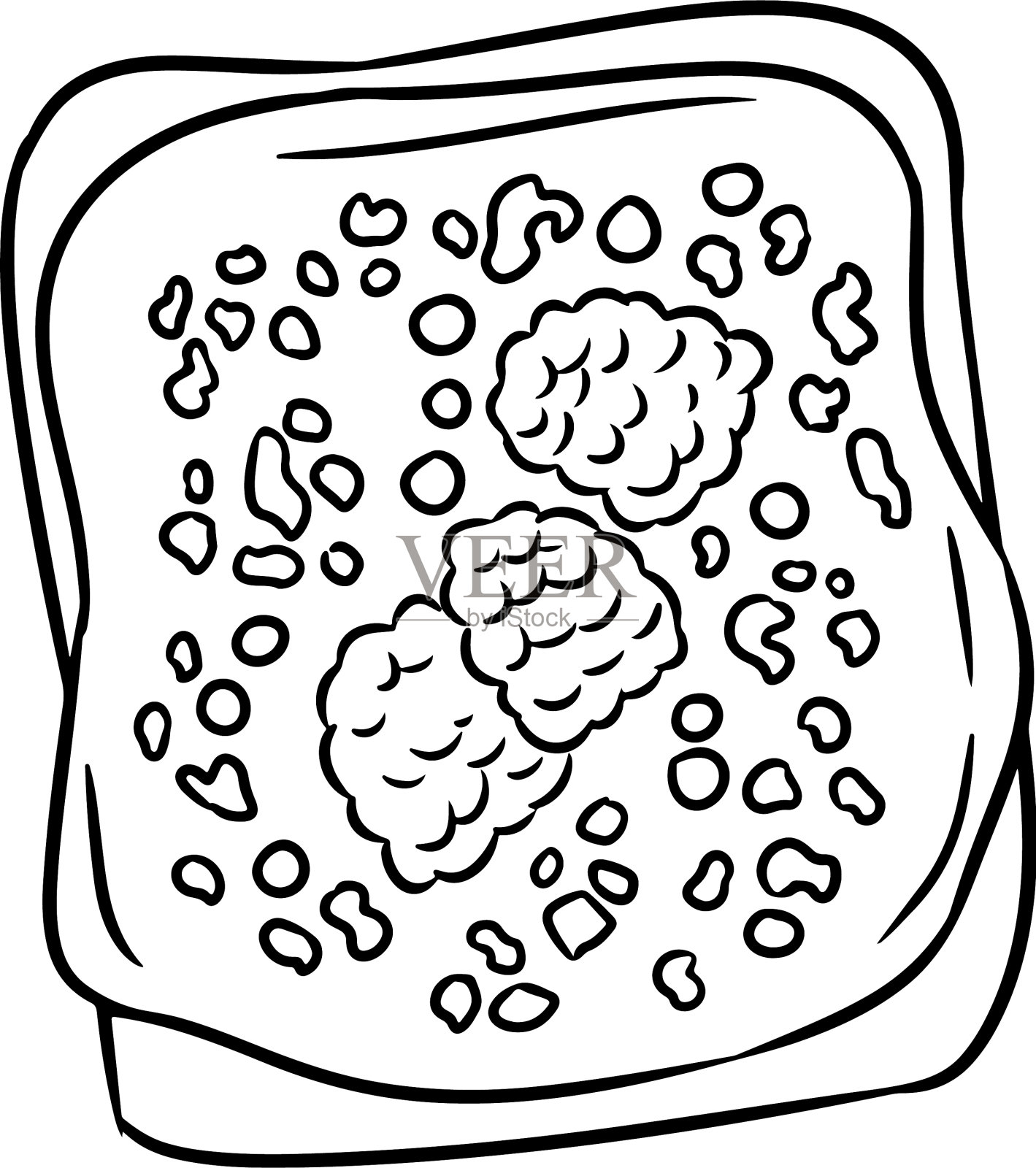 吐司面包孤立图标上的白色背景设计元素图片