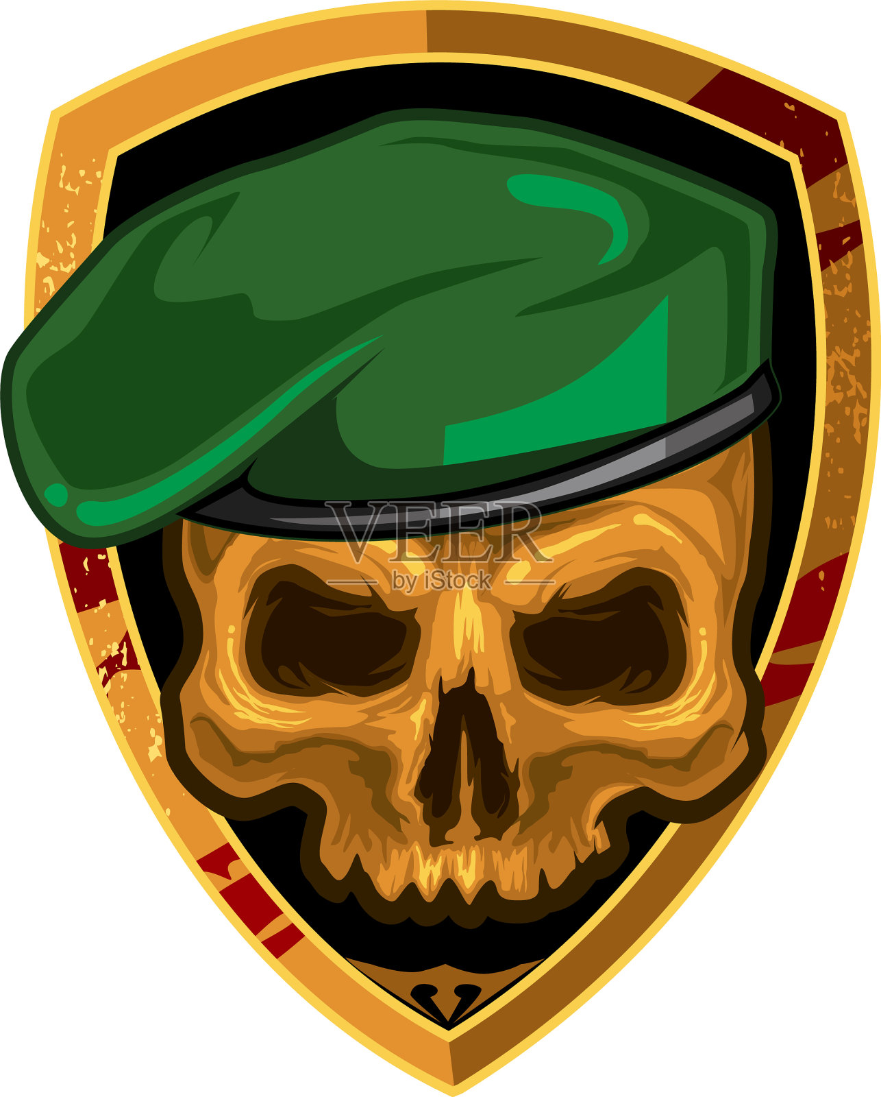 头盖骨标志会徽中设计元素图片