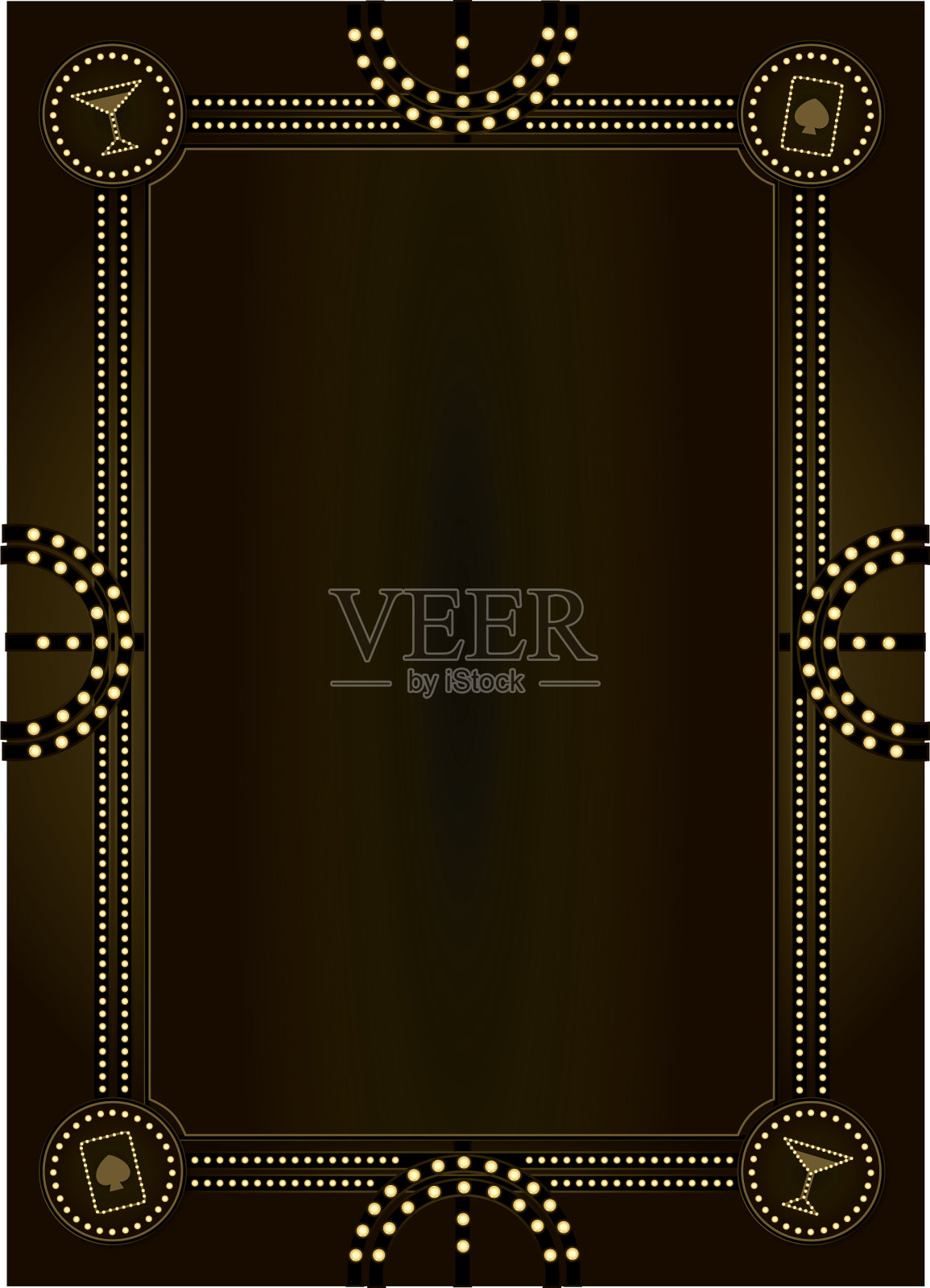 禁酒令时代背景与框架设计插画图片素材