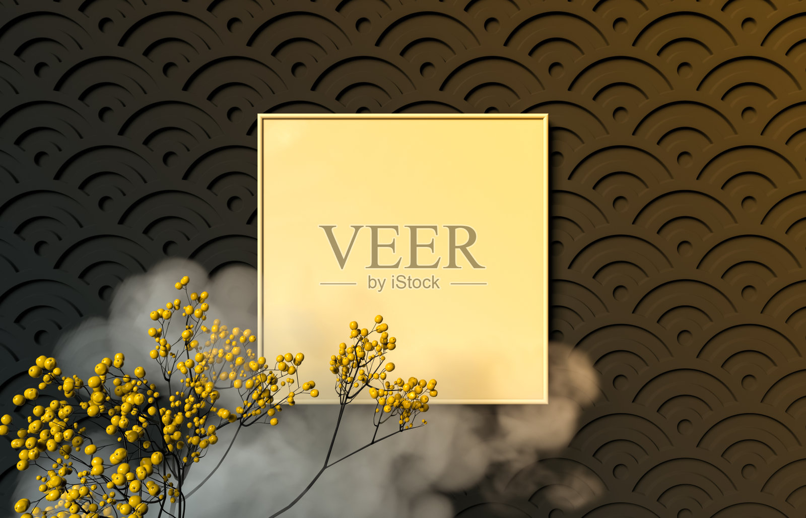 中国中秋节背景用空陶瓷板。照片摄影图片