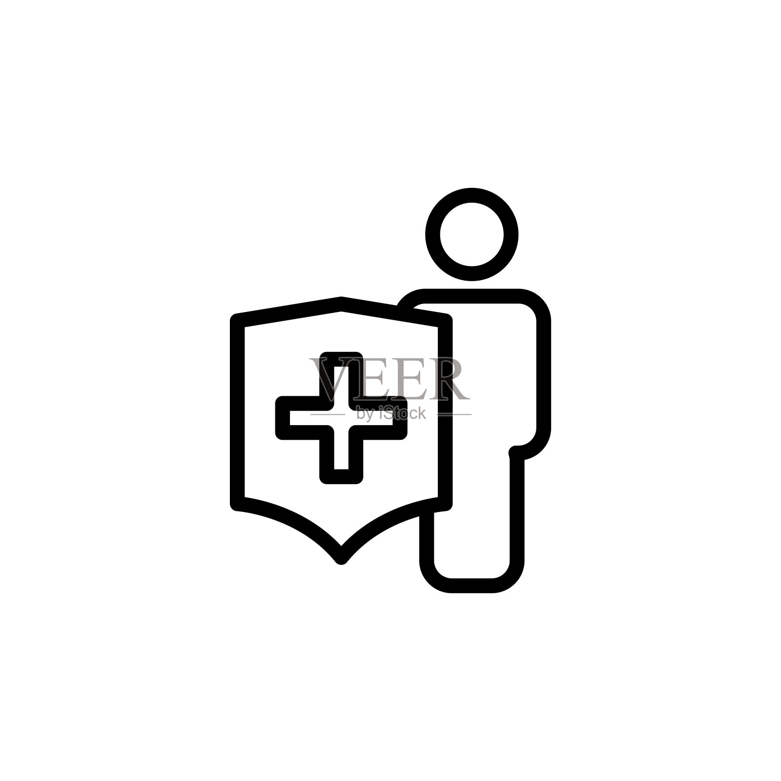 保险图标，标志设计模板插画图片素材