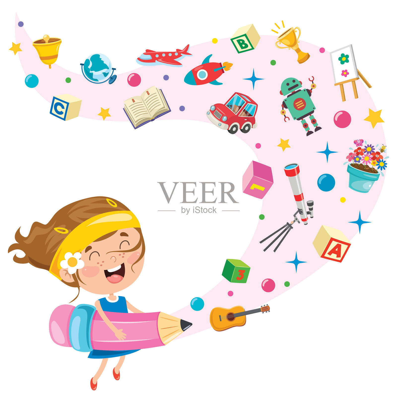 儿童教育插画图片素材