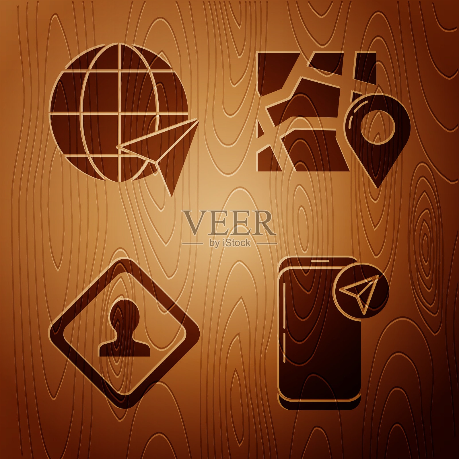 设置信息图表城市地图导航位置图标素材