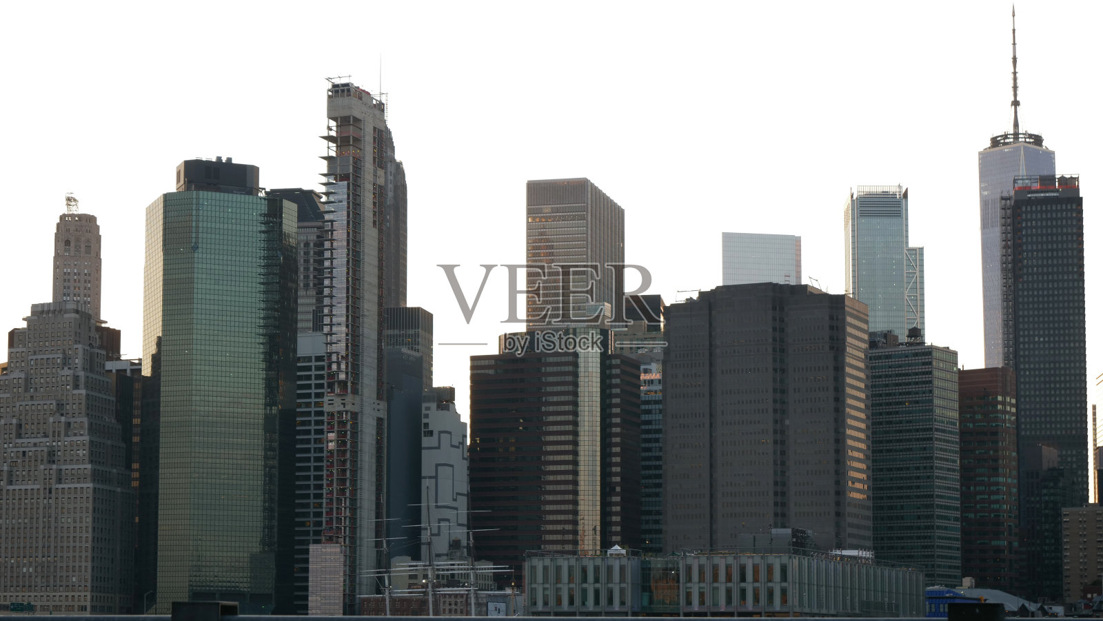 曼哈顿下城和东河照片摄影图片