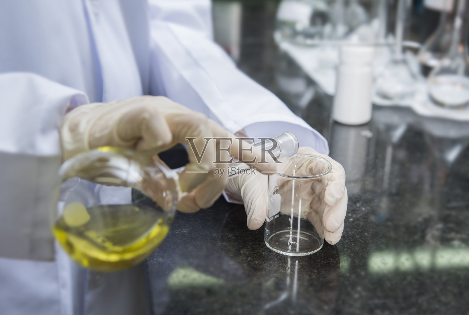 化学实验室瓶照片摄影图片