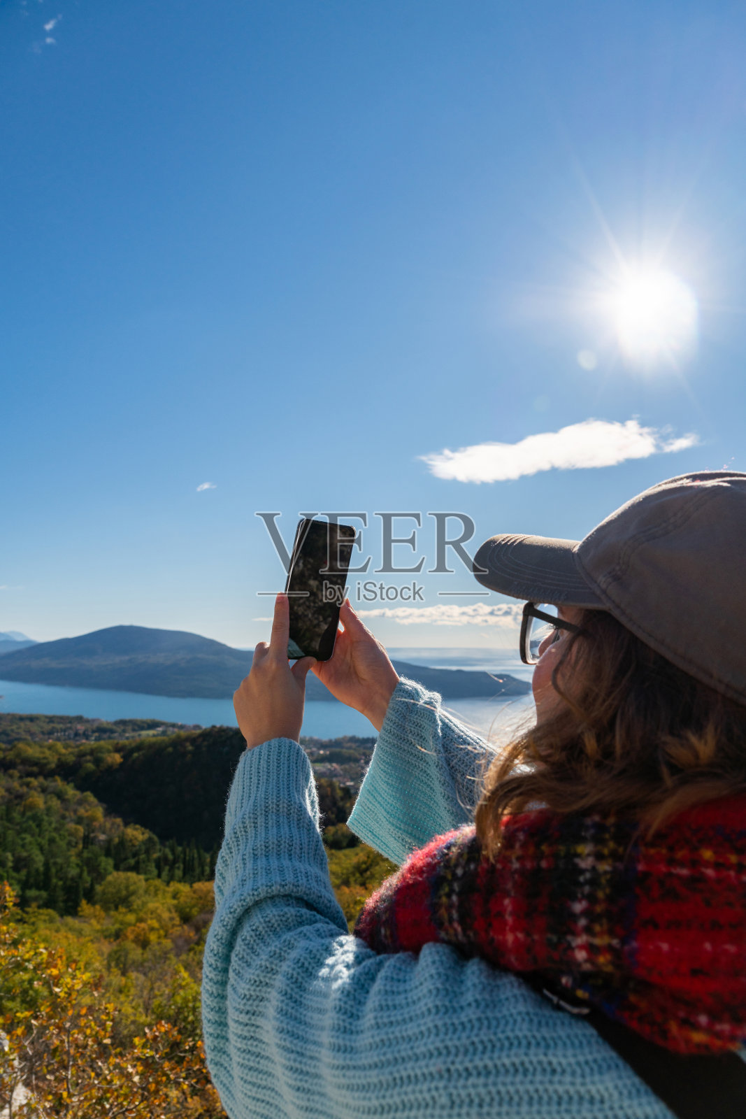旅行用的智能手机照片摄影图片