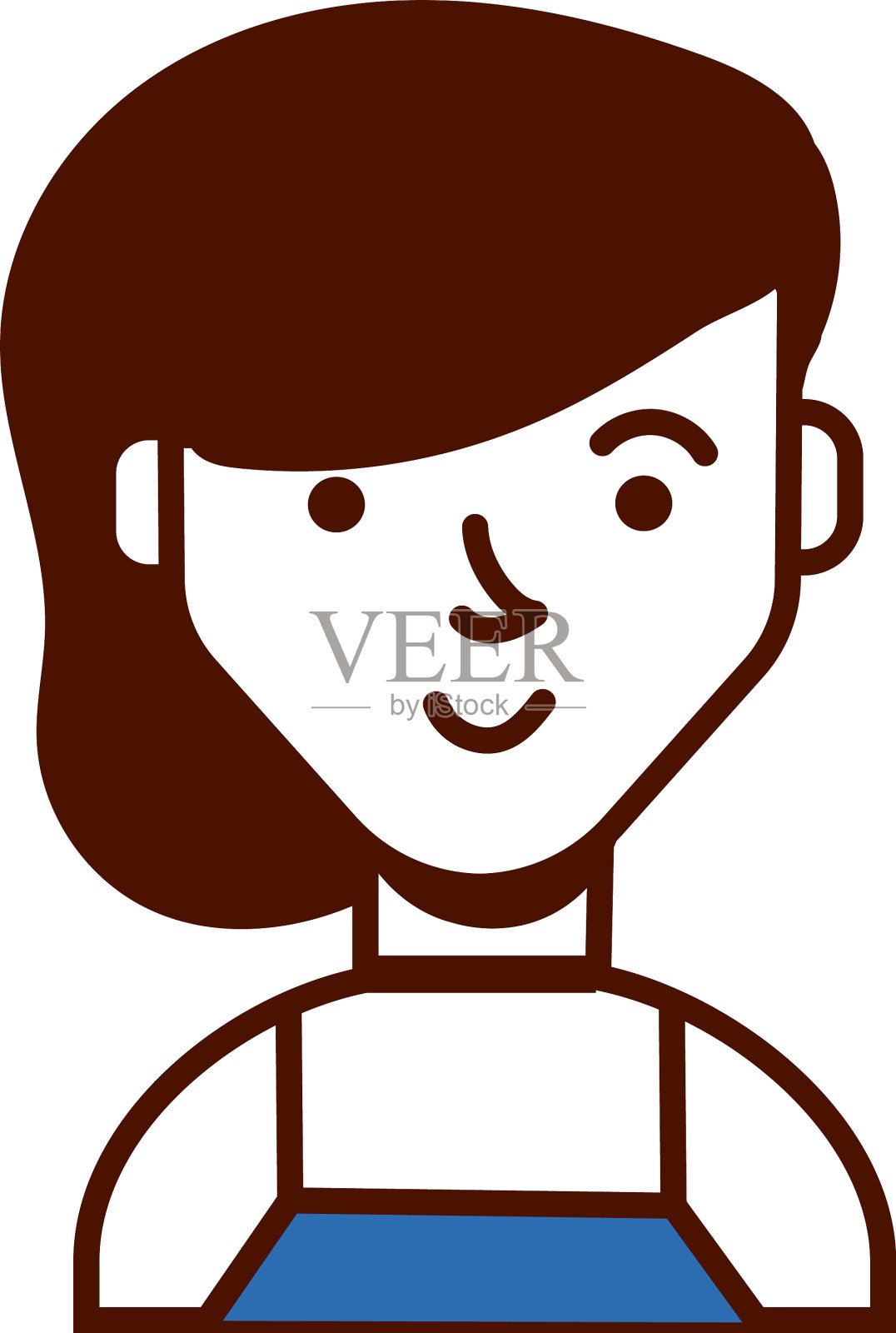 女人的女性头像人物图标设计元素图片