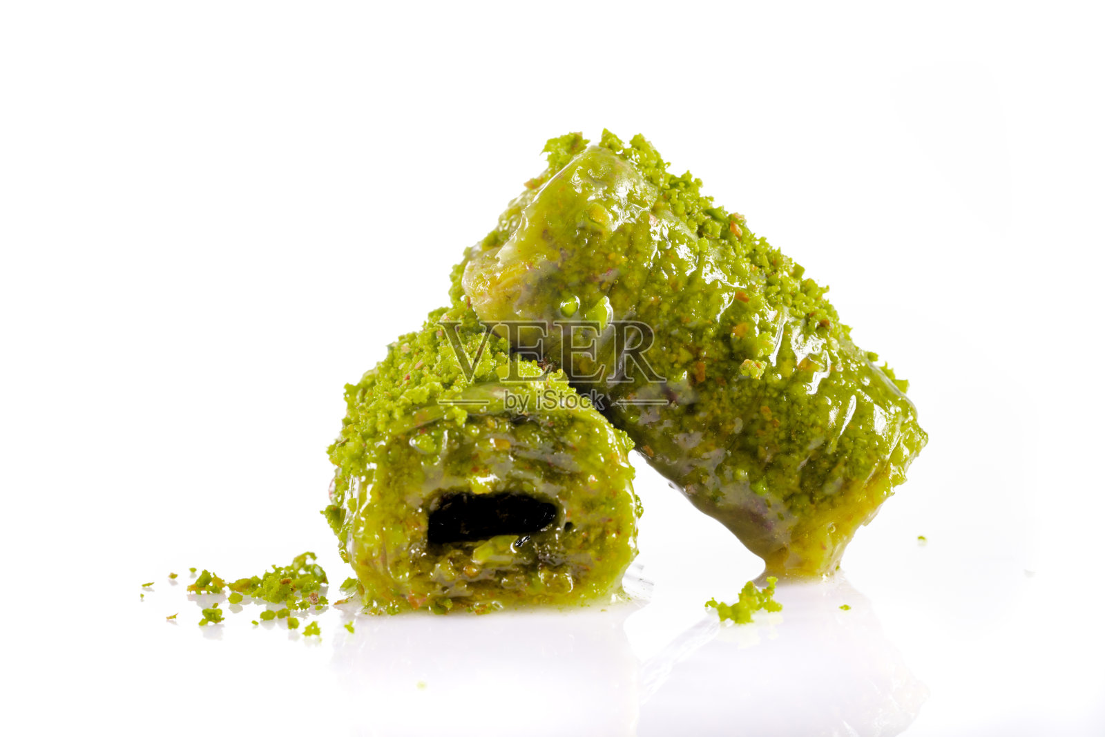 土耳其甜点加开心果照片摄影图片