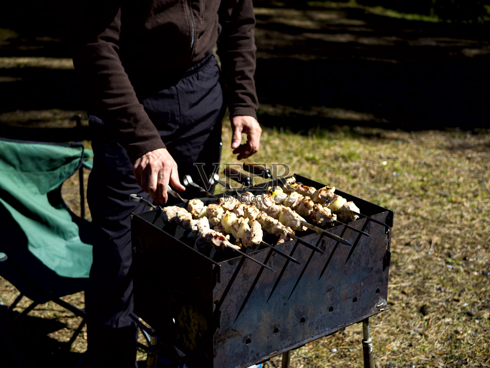 用火烧烤照片摄影图片