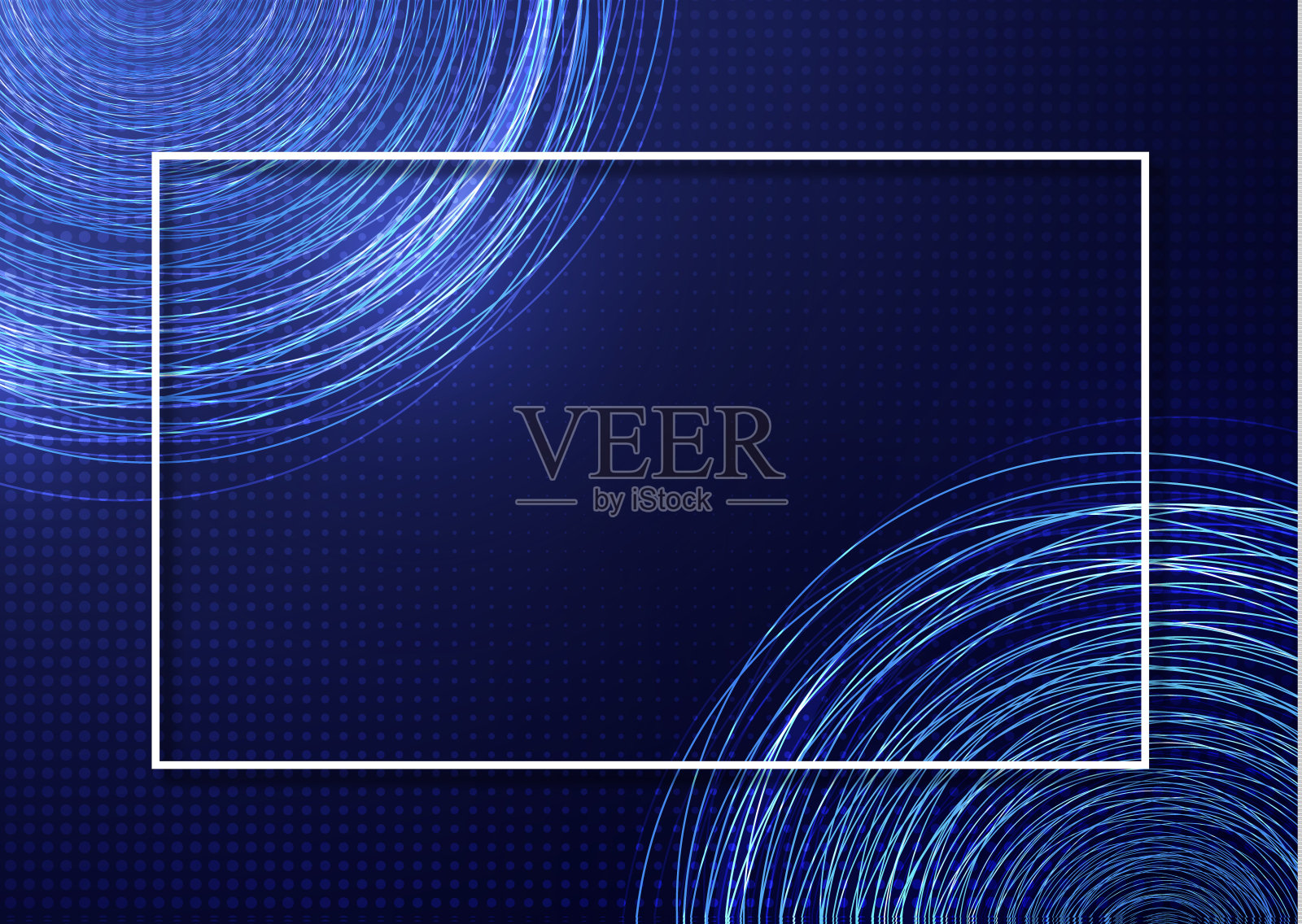 时尚的背景与许多明亮闪亮的圆圈。模板为您的演示，传单布局，横幅，标志，演示。向量插画图片素材