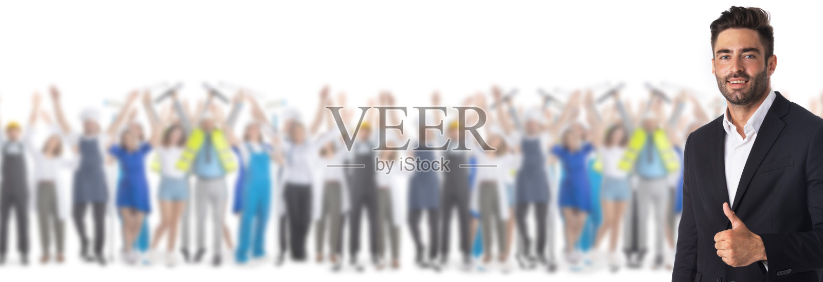 商人与不同行业的人照片摄影图片