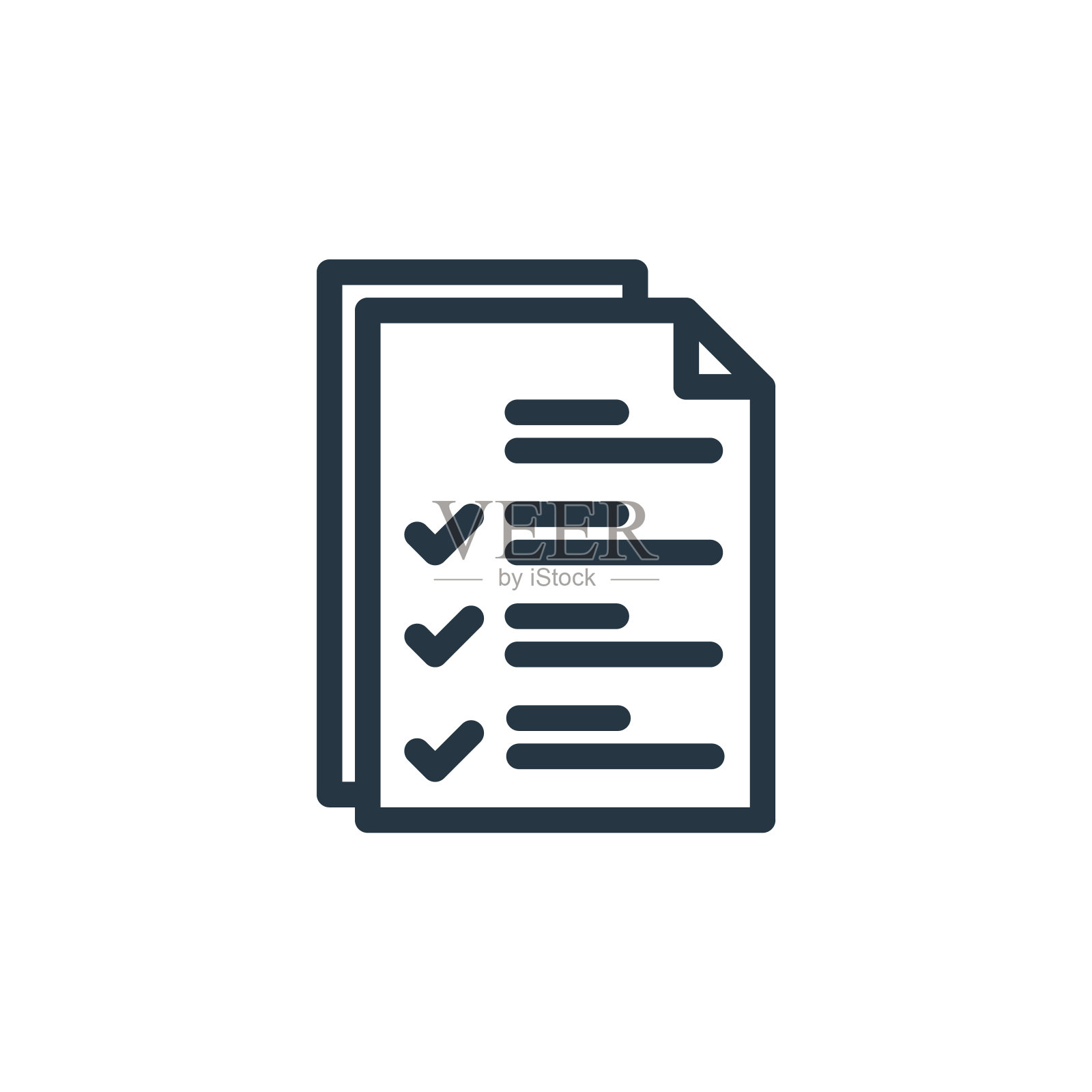 文件图标矢量从保护概念。文件可编辑笔画的细线插图。文件线性标志用于web和移动应用程序，标志，印刷媒体..插画图片素材