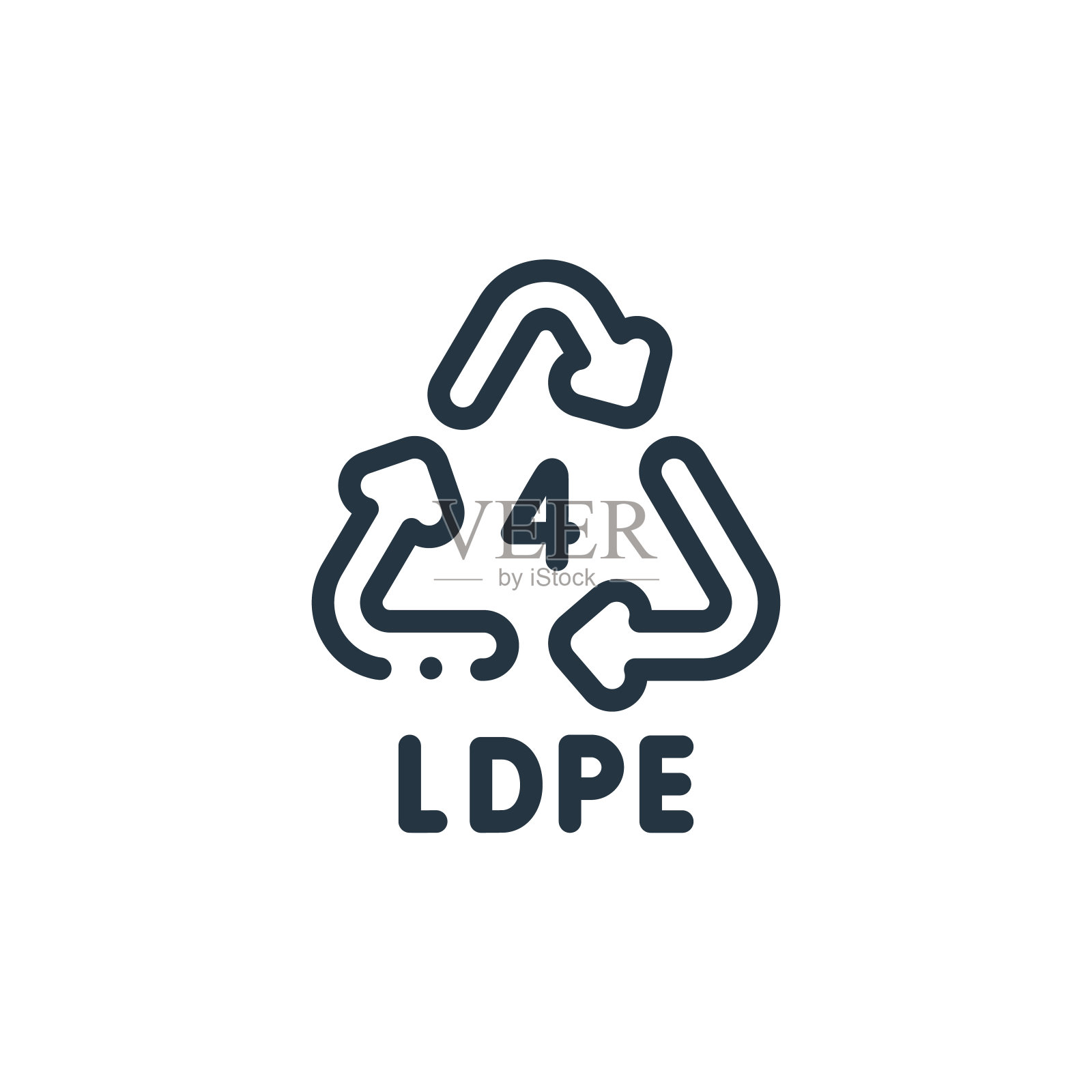 回收矢量图标孤立在白色背景。轮廓，细线循环图标用于网站设计和移动，应用程序开发。细线回收轮廓图标矢量插图。插画图片素材