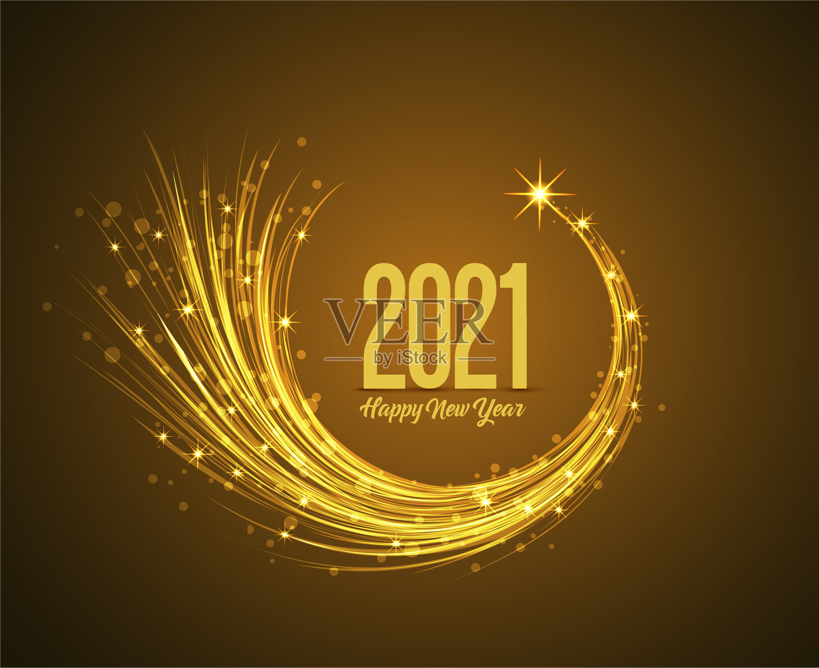 2019年新年快乐插画图片素材