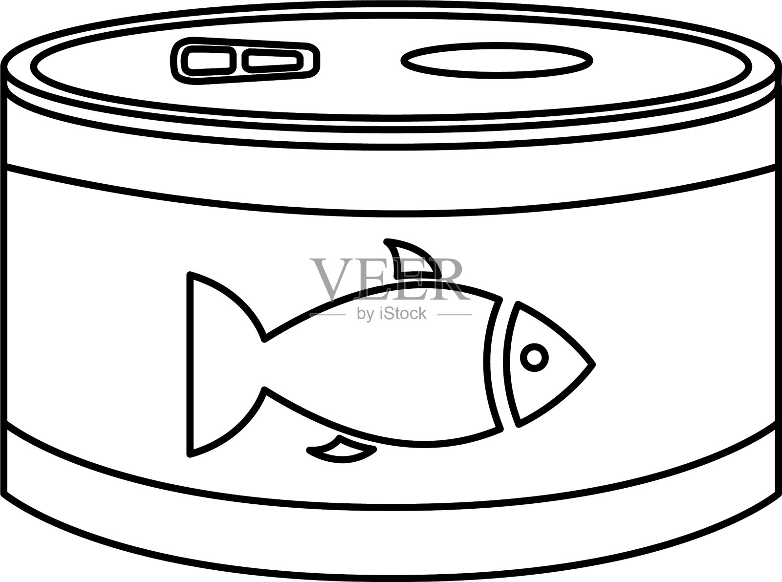金枪鱼食品能孤立图标吗设计元素图片