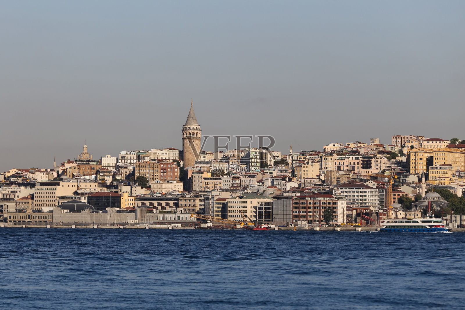 土耳其伊斯坦布尔市Beyoglu区Galata Tower照片摄影图片