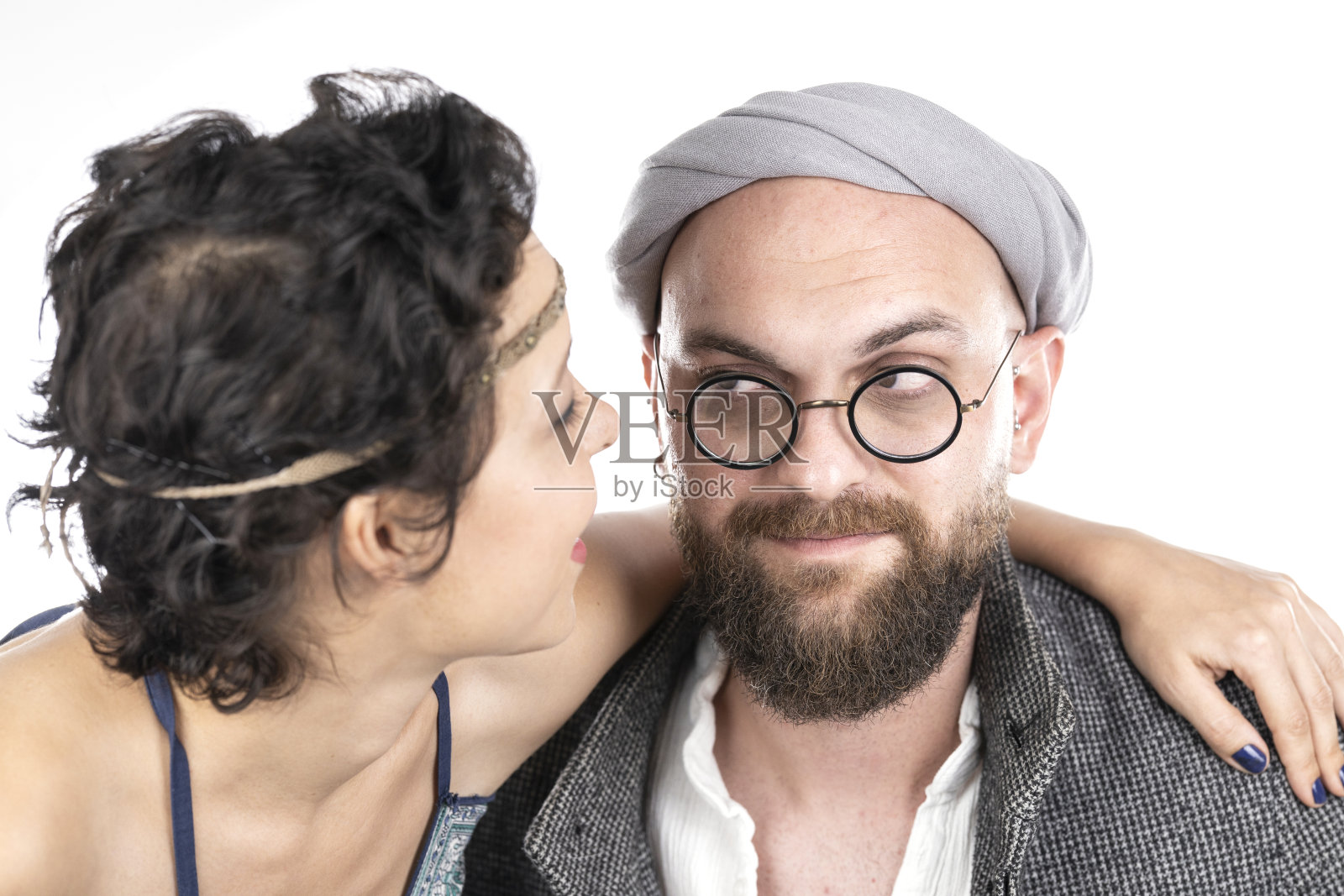 一对相爱的夫妇的肖像照片摄影图片