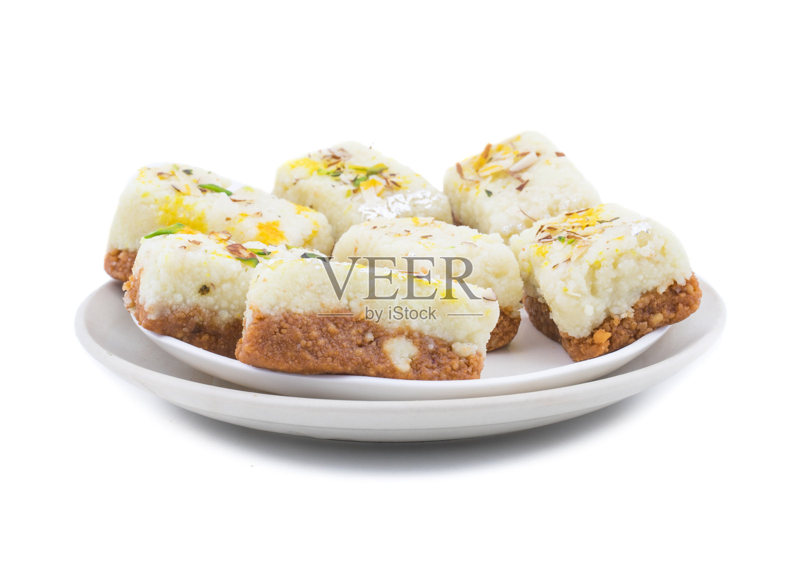 印度排灯节甜食卡拉坎在白色的背景照片摄影图片