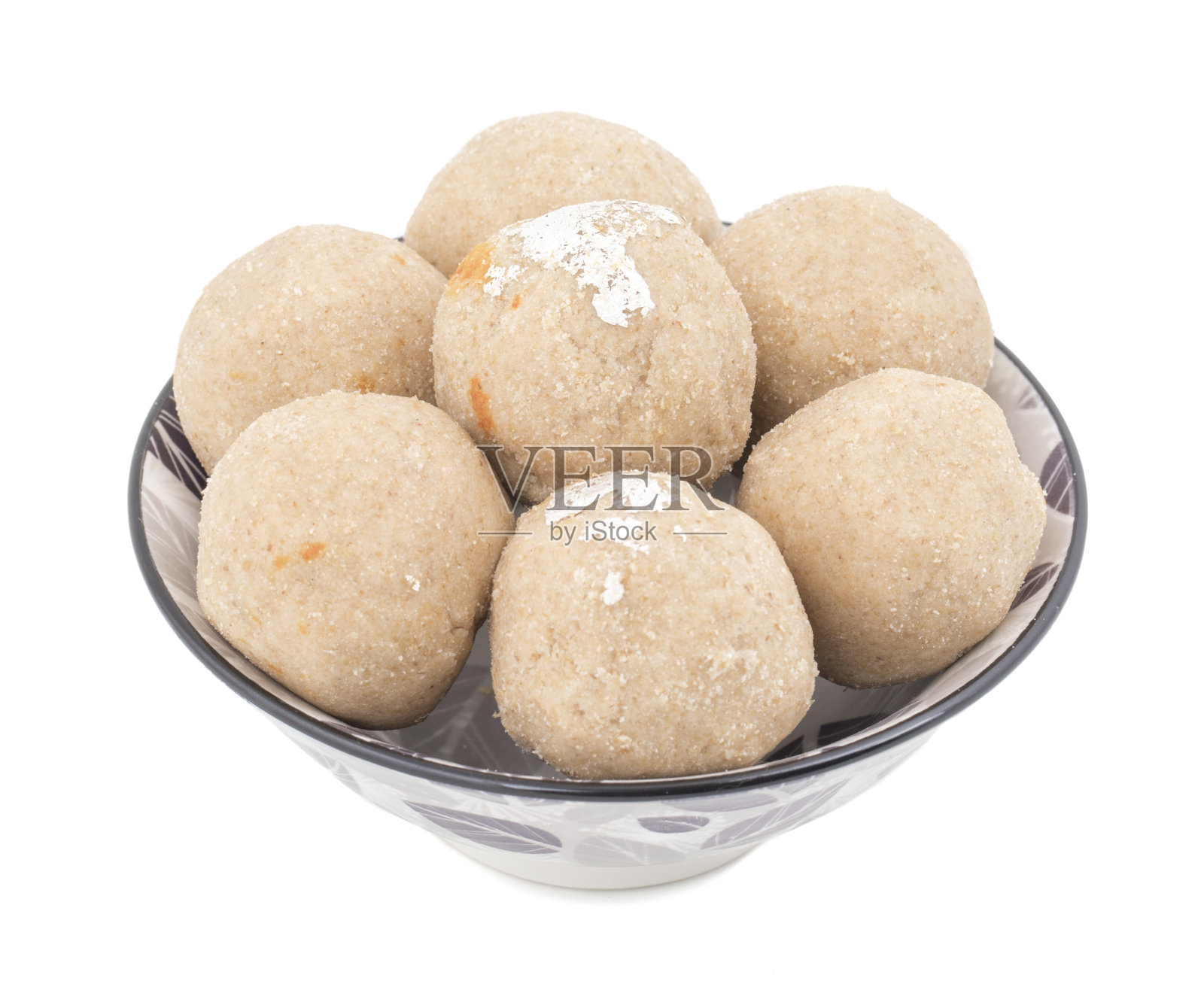 格胡克拉都印度传统甜食的白色背景照片摄影图片