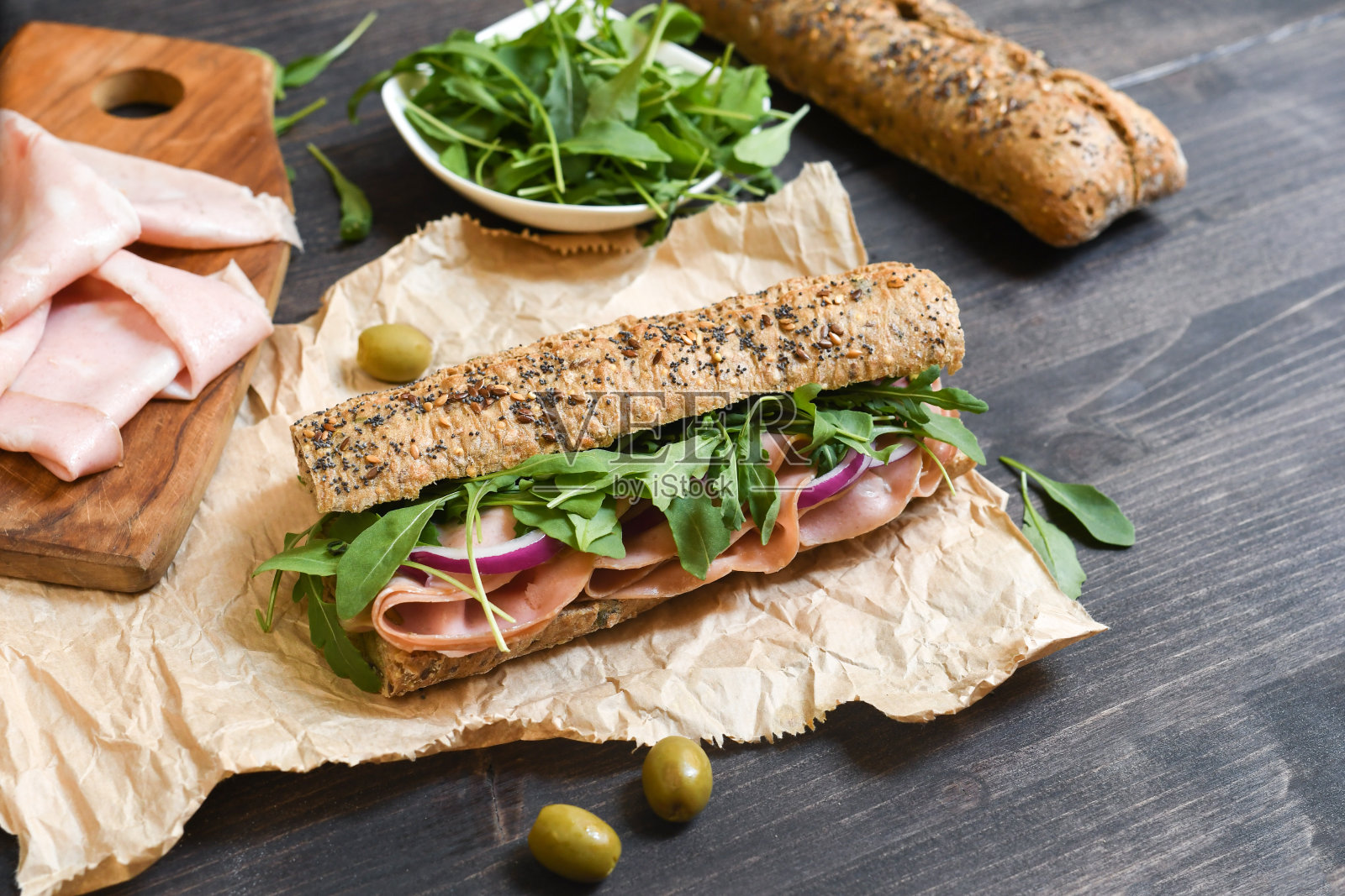 三明治照片摄影图片