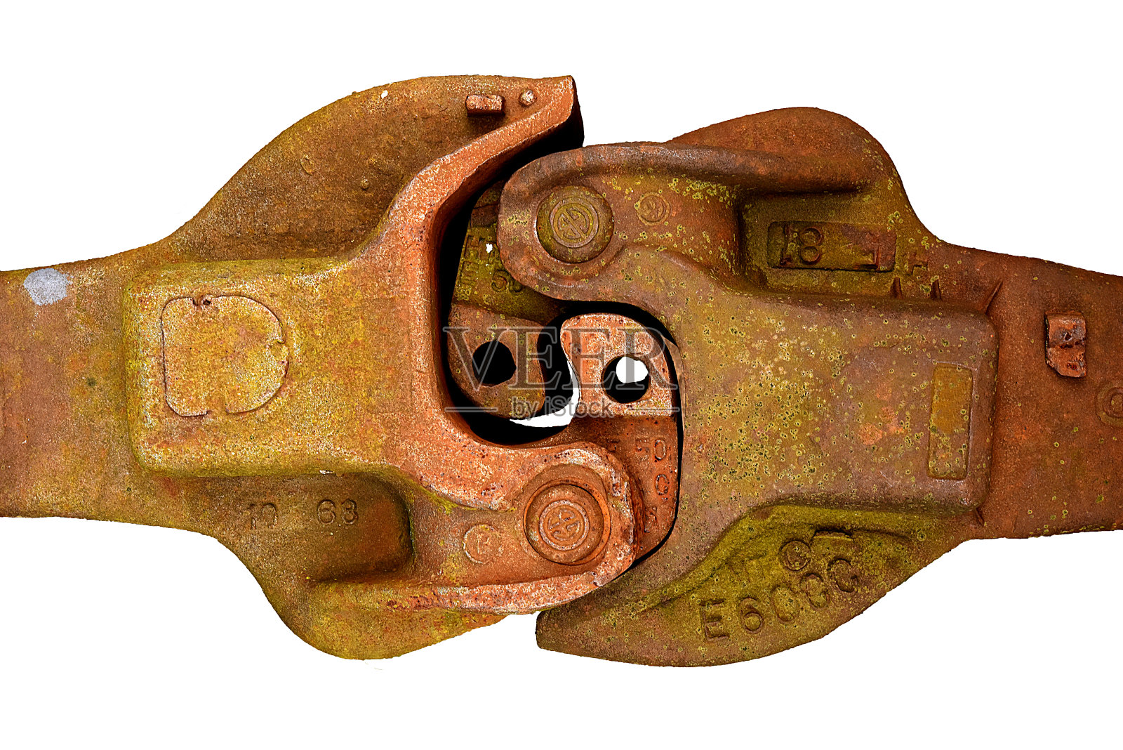 两个火车钩锁在一起照片摄影图片