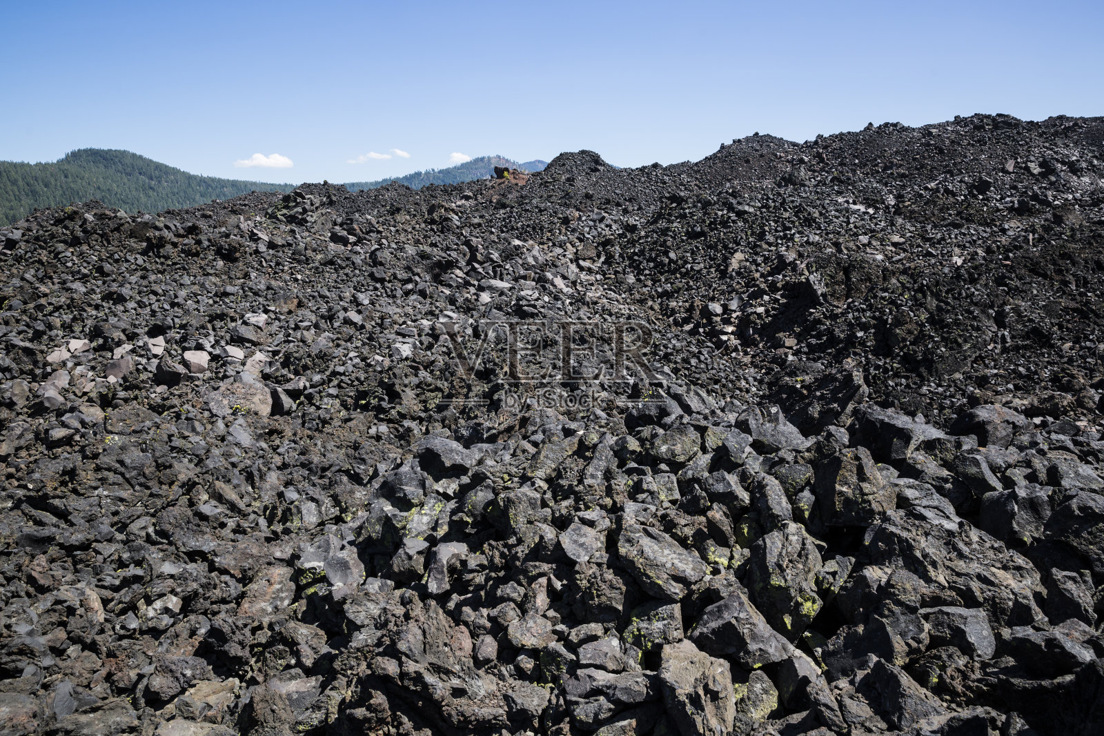 拉森火山国家公园奇妙的熔岩床照片摄影图片