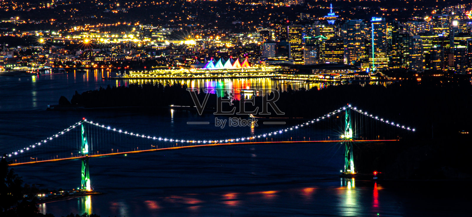 狮门大桥照片摄影图片