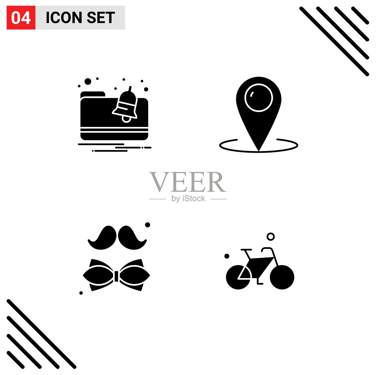 4 .通用立体符号符号警戒插画图片素材