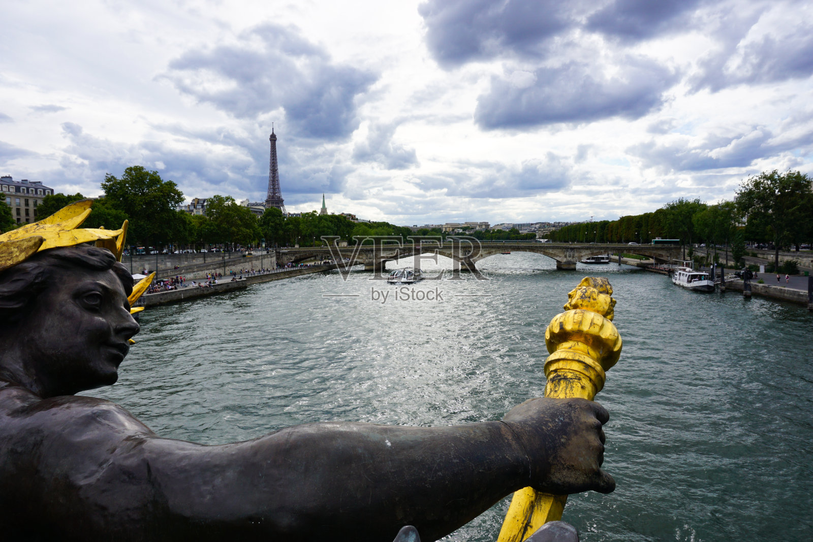 巴黎的亚历山大三世大桥照片摄影图片